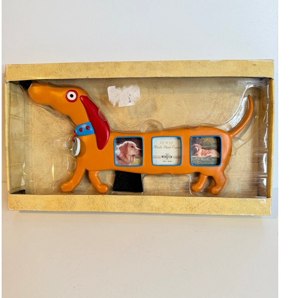 New View Dachshund Dog Multi Photo Frame New in Box
